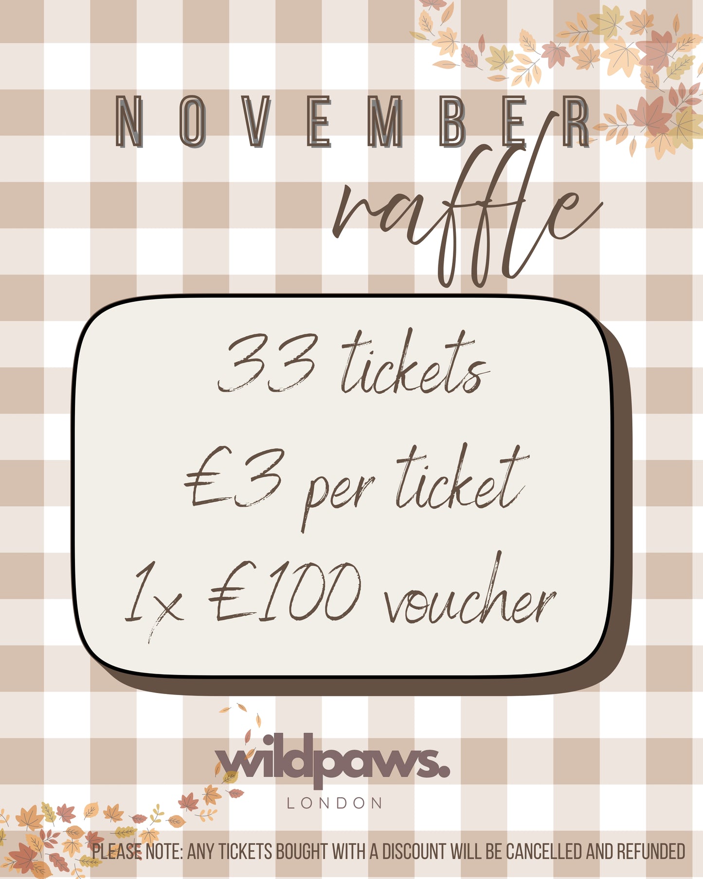 The AUTUMN Raffle