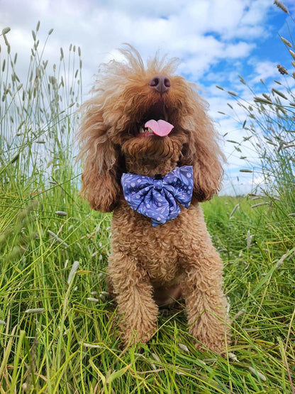 Berry Blue Sailor Bow