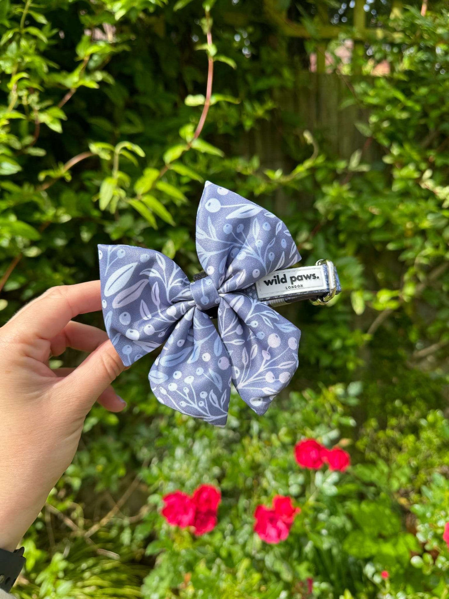 Berry Blue Sailor Bow